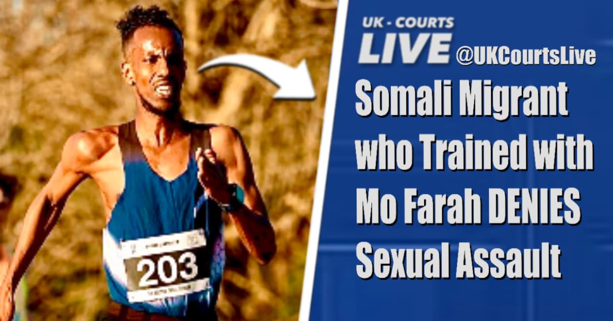 Somali migrant runner Abdinasir Elmi, who trained with Sir Mo Farah & smashed UK records, DENIES sexual assault charges at court. Exclusive report