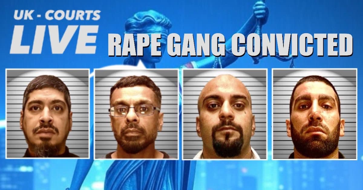 Professional Video Production News thumbnail featuring police mugshots of four convicted sex offenders 