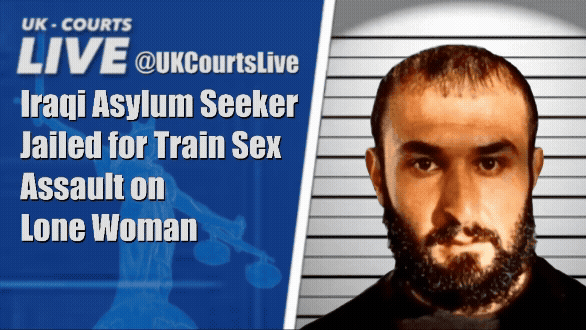 Iraqi asylum seeker Hawre Mohamed, 27, jailed for sexually assaulting a lone woman on a Surrey train – now on the sex offenders register for 10 years.