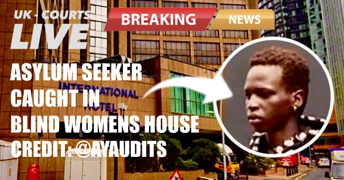 Photo of alleged asylum seeker burglar at Britannia Hotel Canary Wharf London