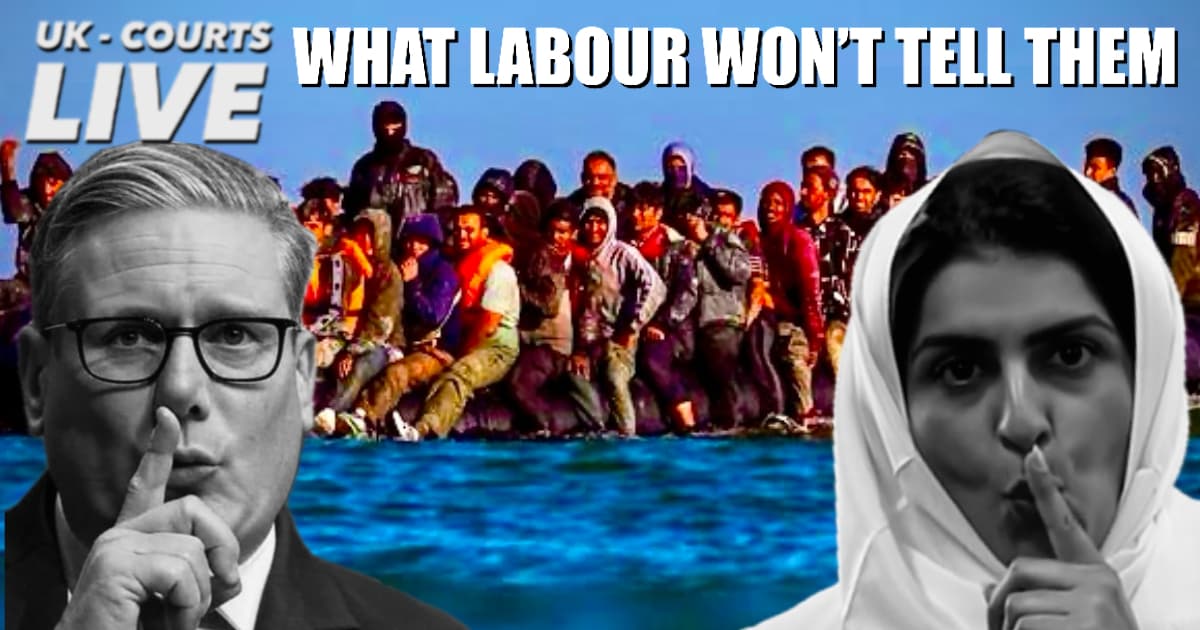 Keir Starmer and Shabana Mahmood with finger to lips as migrant boat crosses Channel