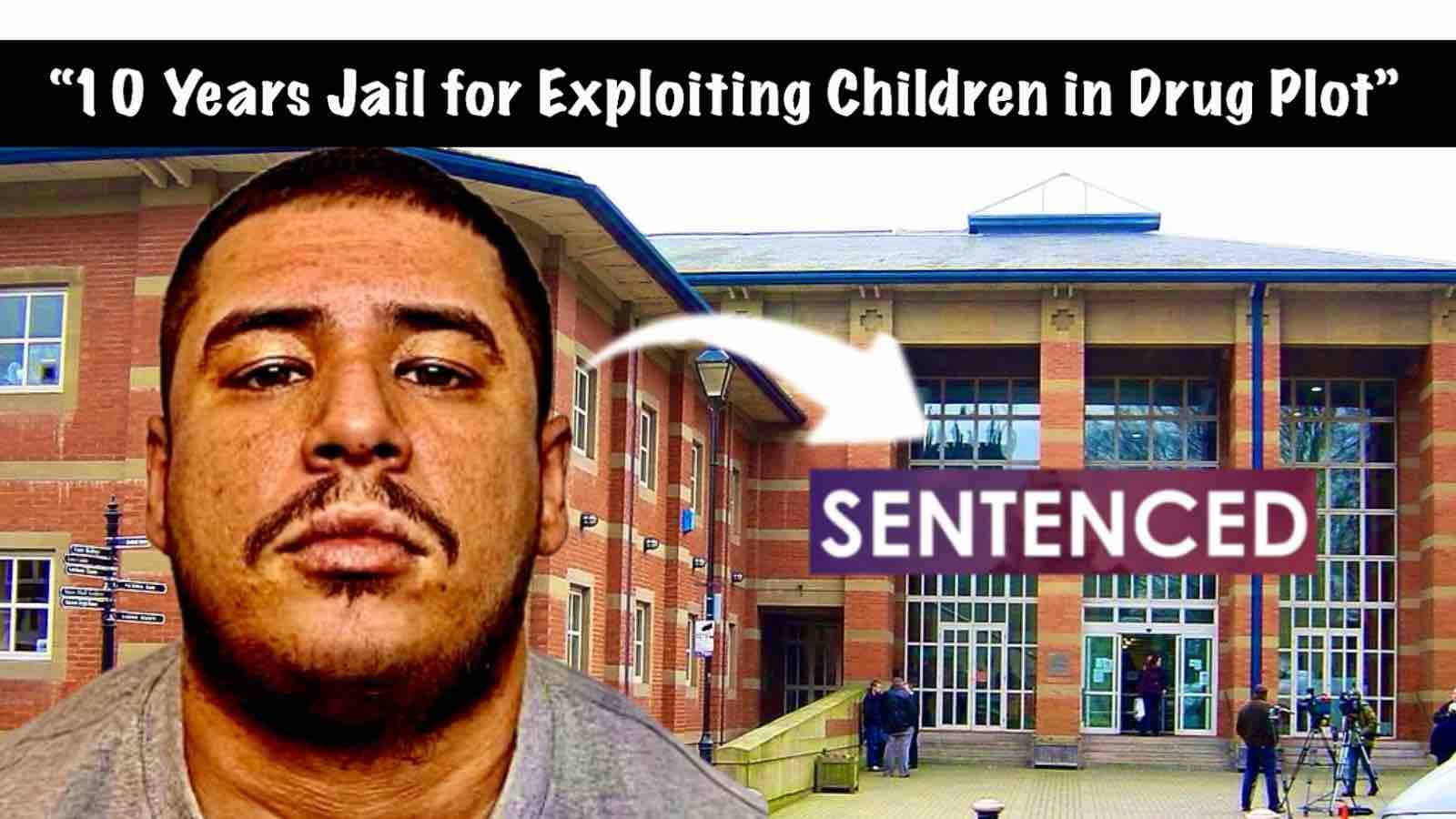 Video Production News thumbnail showing convicted drug dealer in front of Stafford Crown Court 