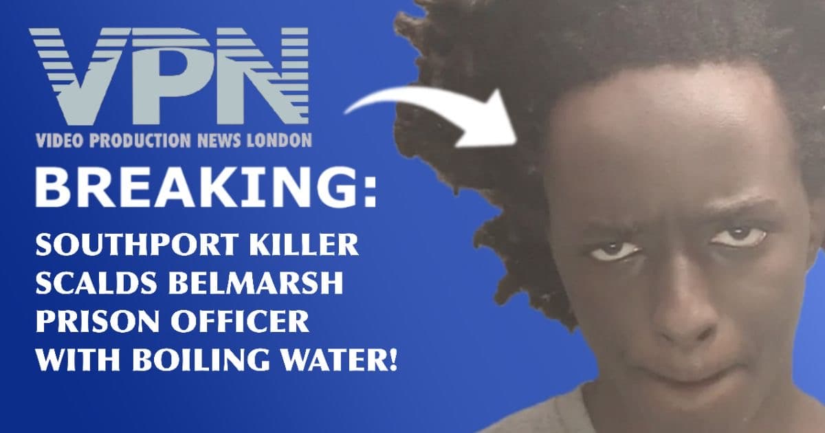 Video Production News test card with custody photo of Axel Rudakubana