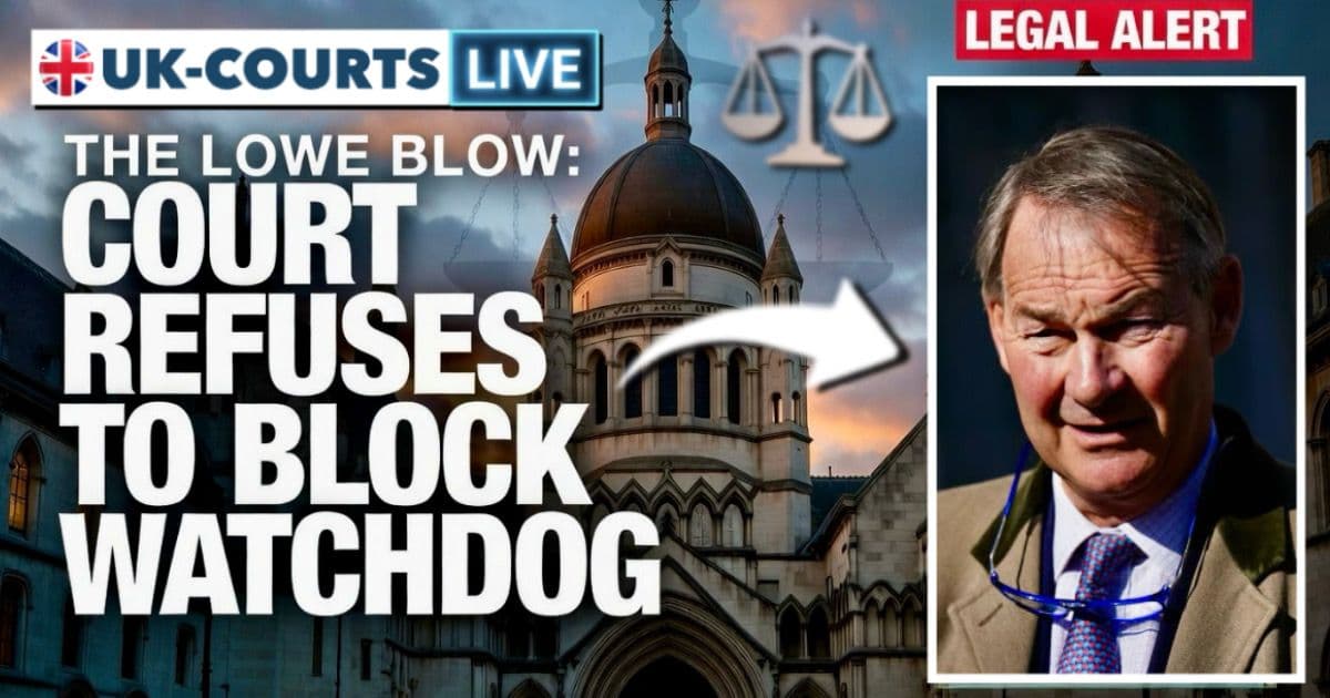 Rupert Lowe court blow - judge refuses to block watchdog probe