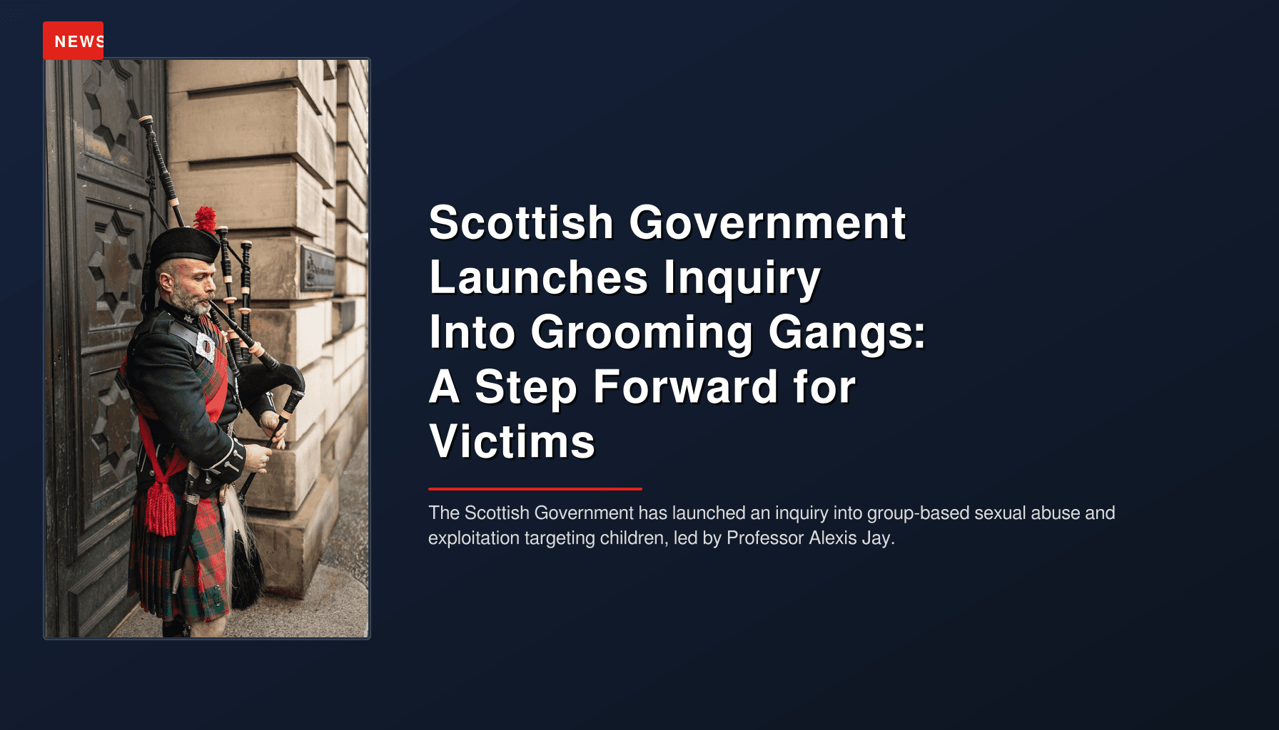 Scottish Government Launches Inquiry Into Grooming Gangs: A Step Forward for Victims