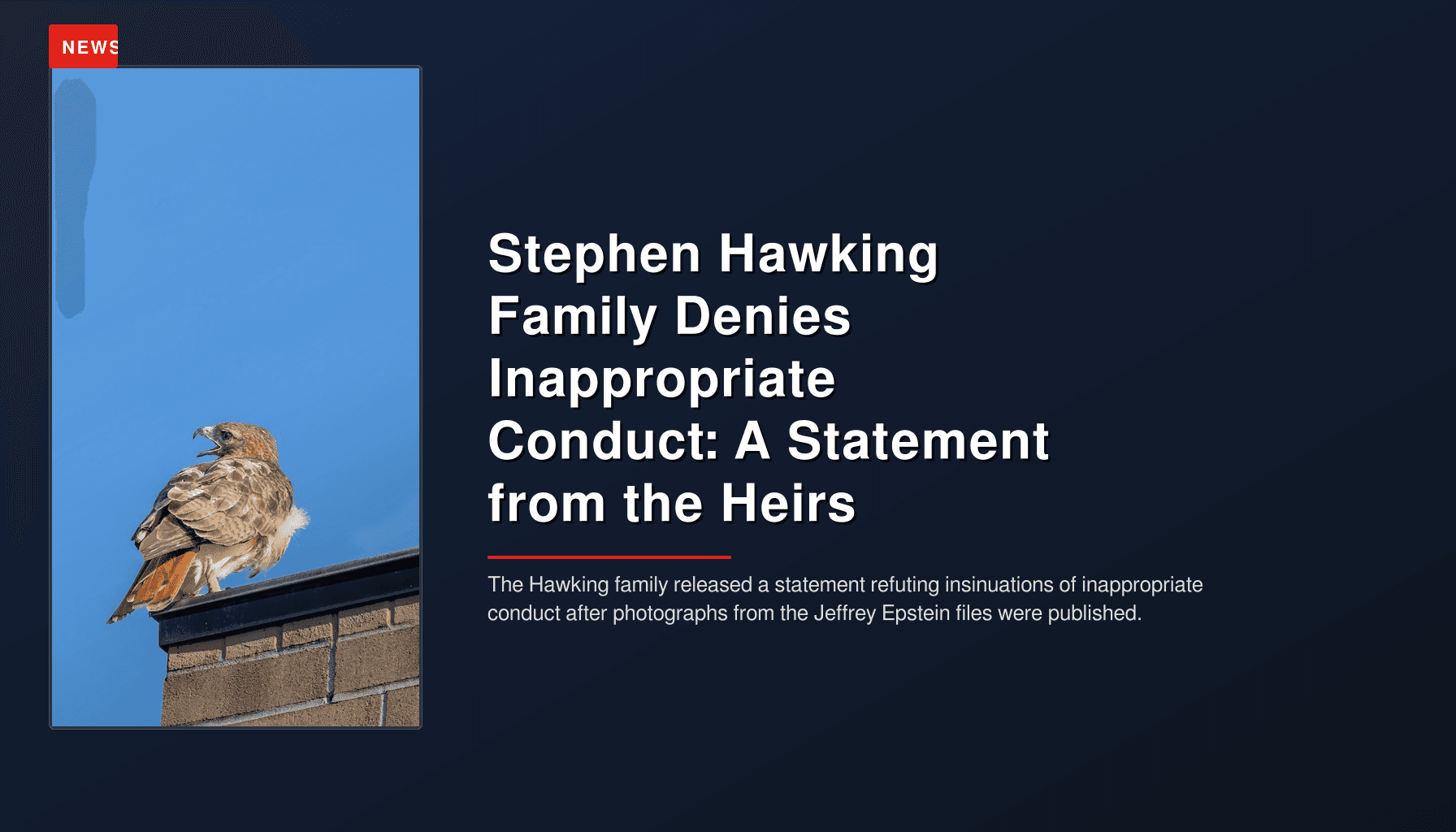 Stephen Hawking Family Denies Inappropriate Conduct: A Statement from the Heirs