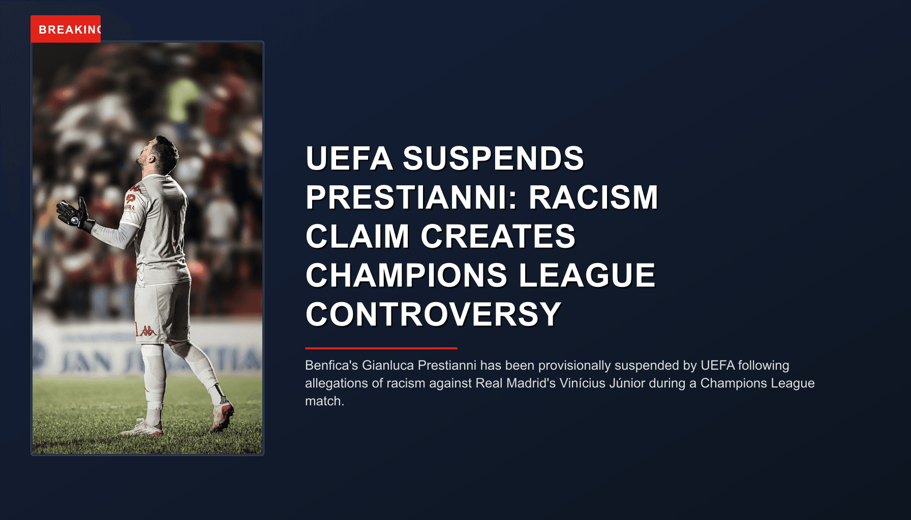 BREAKING: UEFA SUSPENDS PRESTIANNI: RACISM CLAIM CREATES CHAMPIONS LEAGUE CONTROVERSY — VPNews