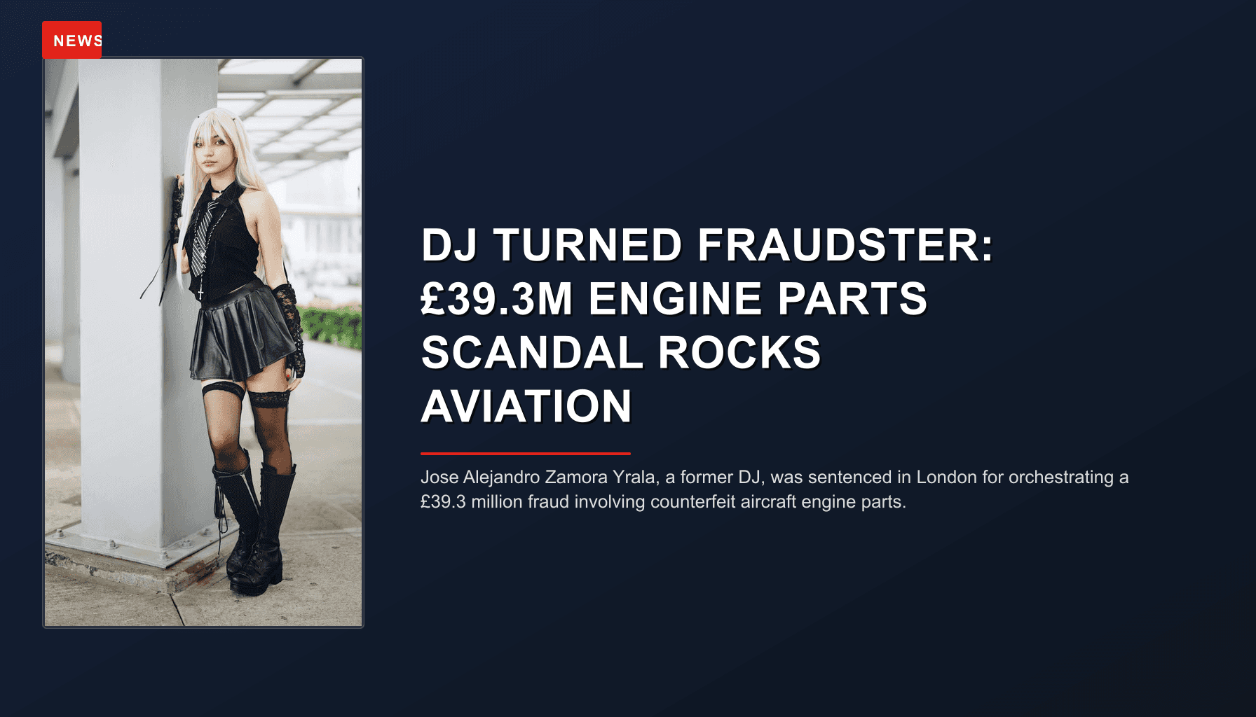 NEWS: DJ TURNED FRAUDSTER: £39.3M ENGINE PARTS SCANDAL ROCKS AVIATION — VPNews