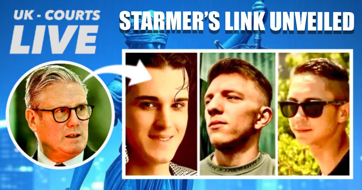 UK Courts Live thumbnail: Keir Starmer photo with three accused Ukrainian men in arson case—Roman Lavrynovych, Petro Pochynok, Stanislav Carpiuc