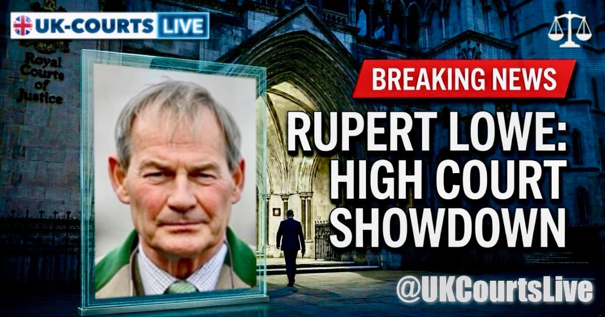 Image of Rupert Lowe MP outside the Supreme Court