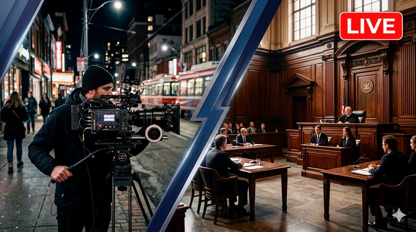 Image showing VP News at Work on the street and in the ccoietrook