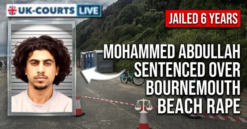 Image of convicted Bournemouth Beach Rapist and pervert Mohammed Abdullah