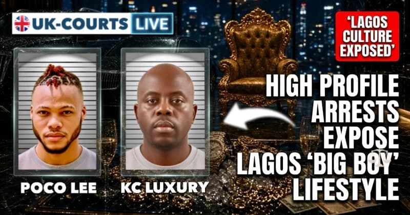 Images of charged alleged criminals Poko Lee and KC Luxury