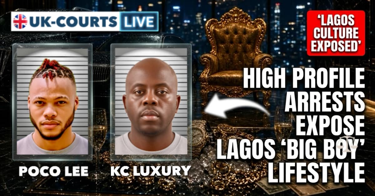 Images of charged alleged criminals Poko Lee and KC Luxury