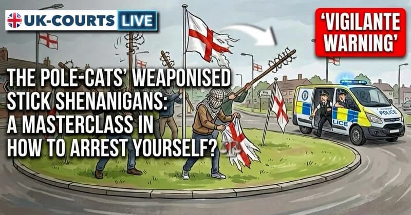 Vigilante ‘Polecats’ tear down Kingstanding national flags