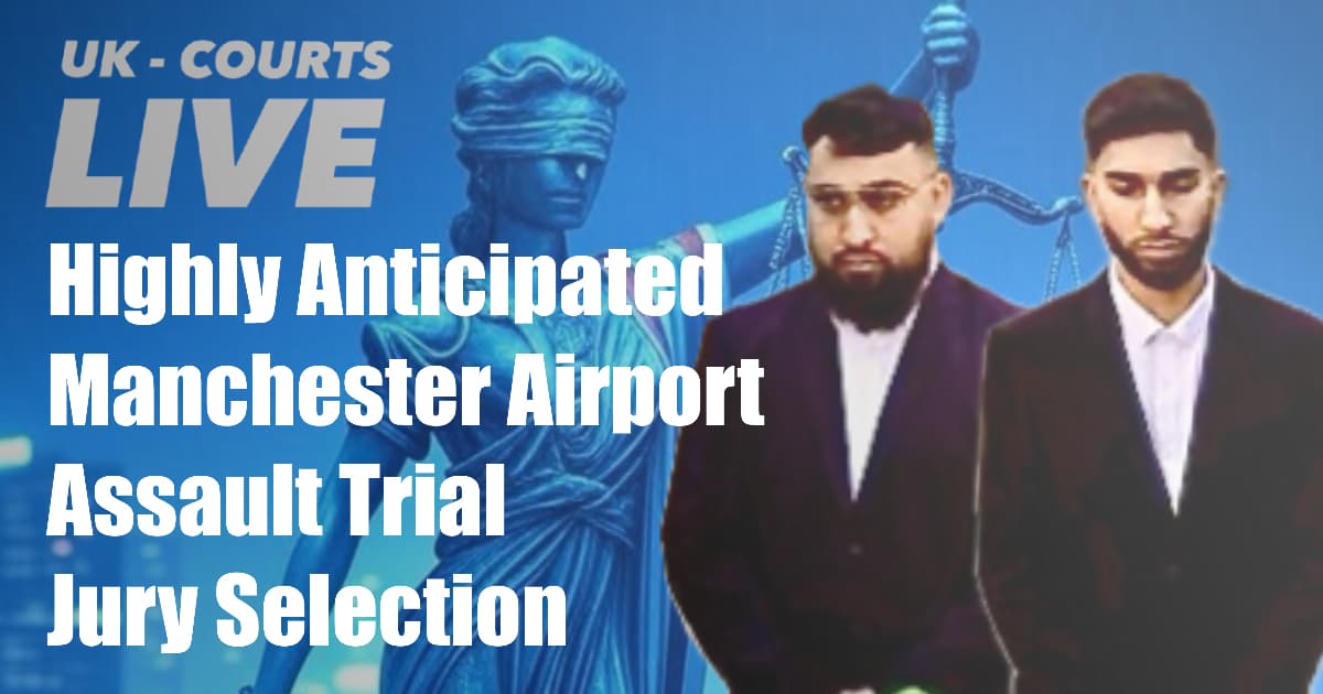 News thumbnail showing images of Manchester Airport attackers