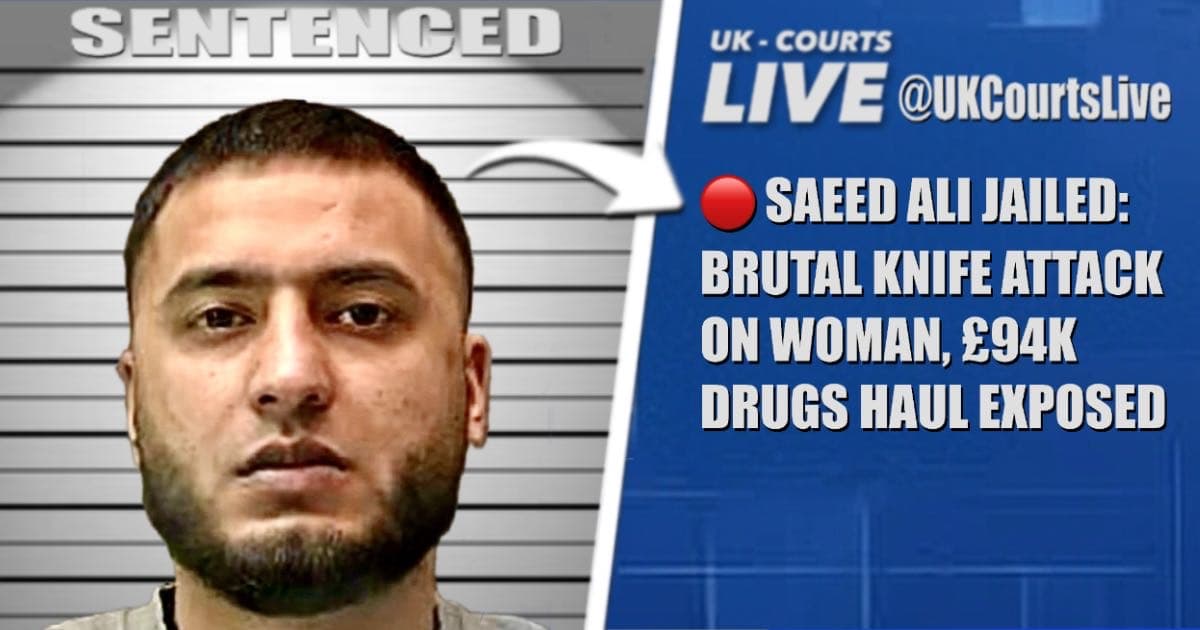 Luton knife thug Saeed Ali, 29, has been jailed for nine years after a brutal knife attack on a woman and the discovery of £94k in Class A drugs, including cocaine and heroin.