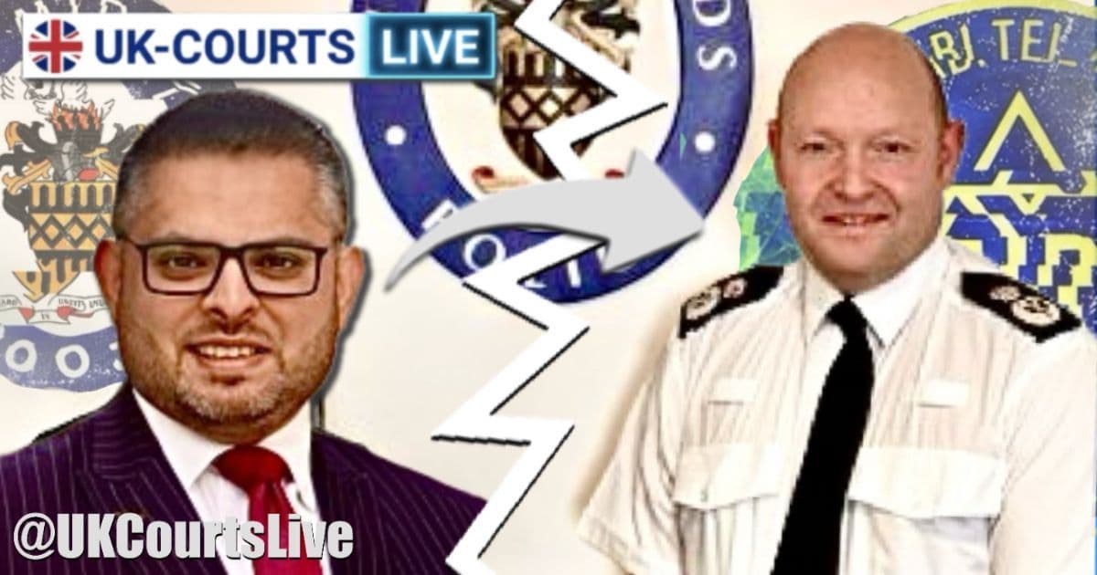 Professional Video Production News thumbnail featuring Controversial former Labour Councillor Waseem Zaffar with controversial former police chief Craig Guilford, associated with controversial ban on Isreali football fans