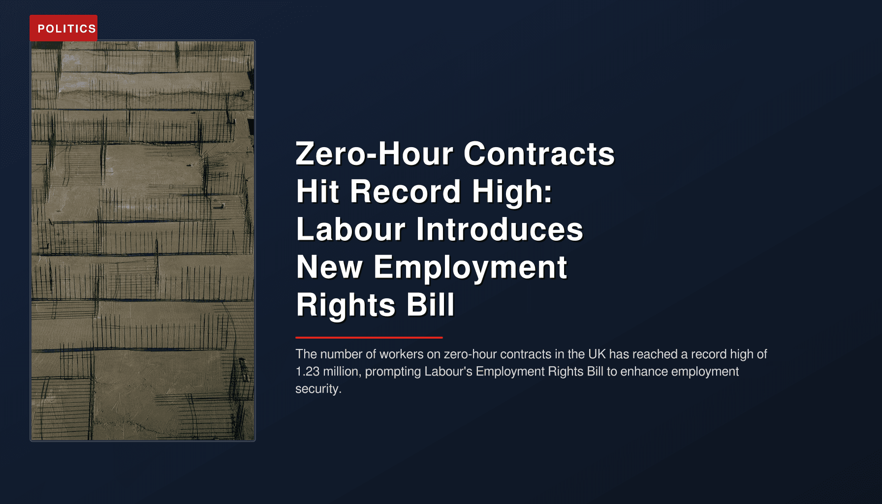 Zero-Hour Contracts Hit Record High: Labour Introduces New Employment Rights Bill